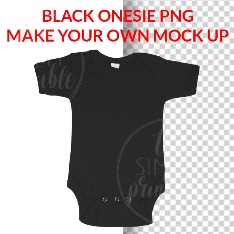 Download Blank Black Baby Onesie PNG file baby clip art Baby Mock ...