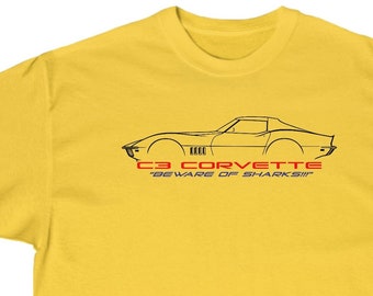 1981 Corvette C3 Classic Muscle Car T-Shirt - Unisex Short Sleeve Graphic Tee