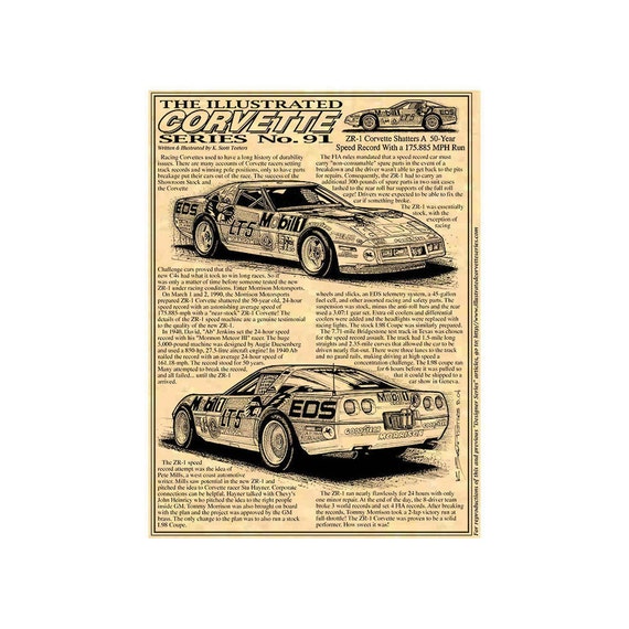 1990 Morrison Speed Record Breaking ZR-1 Racer Corvette Car