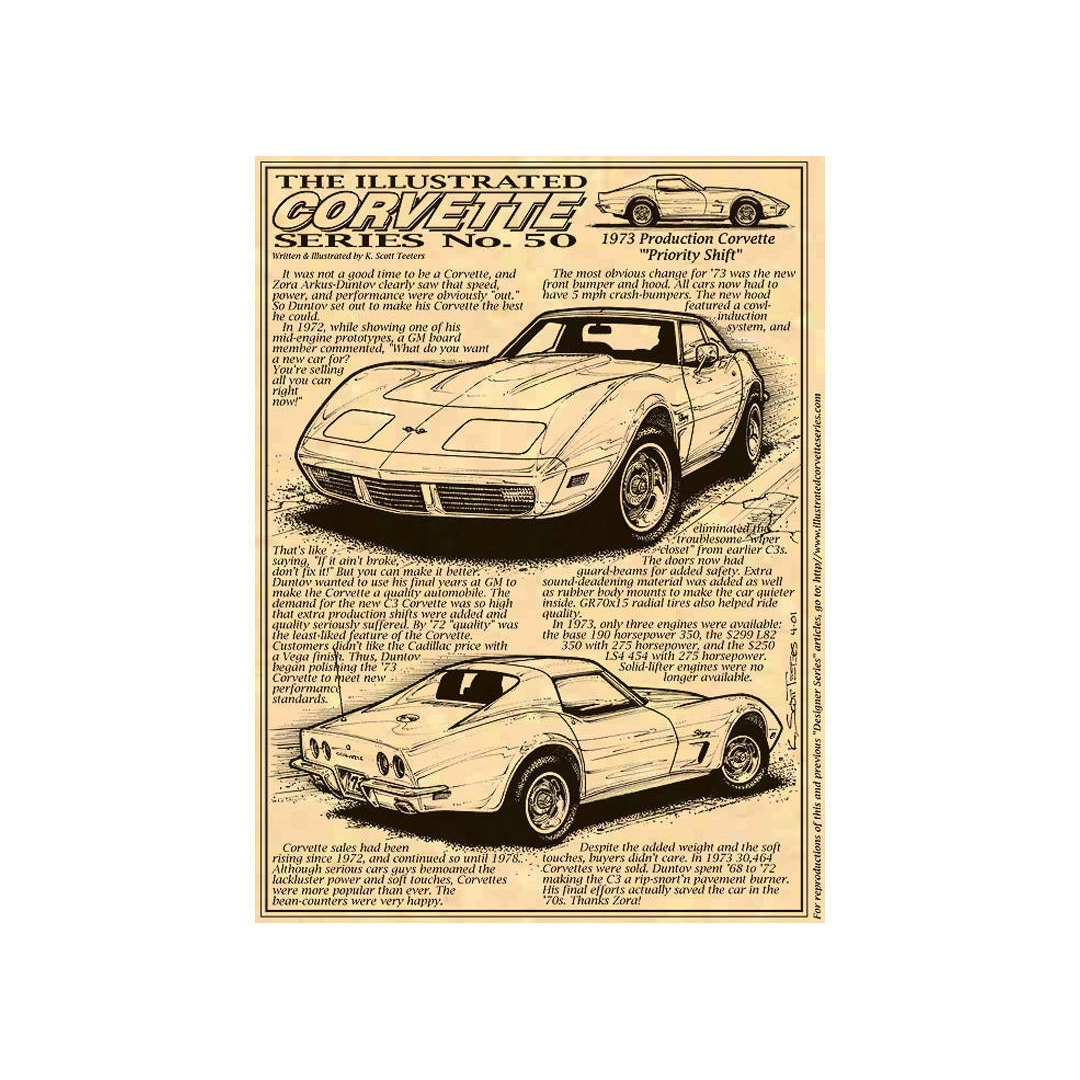 1969 C3 Corvette Car Print 69 Corvette ICS-32 C3 Corvette,Man Cave Decor,Nostalgic Corvette,69 Production Corvette,1969 Corvette Art