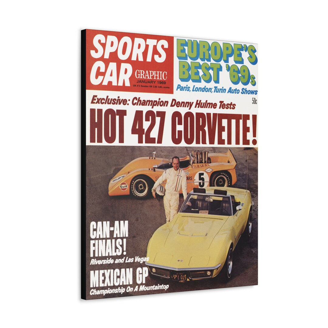 1969 427 Corvette,& 1968 Mclaren M8A Can Am Race Car, Sports Car ...