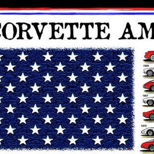 Corvette America 1953 to Mid-Engine C8 Corvettes Canvas Poster, 12x18, 16x24 Corvette Décor, Corvette Garage, Office, Man Cave, Made In USA image 2