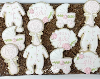 Floral It's a girl Baby Shower - 1 Dozen