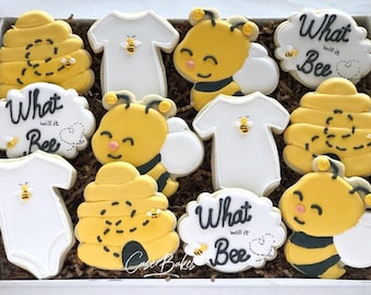 What will it Bee baby shower Cookies - 1 Dozen