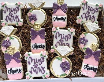 Bridal Shower/Wedding Sugar Cookies - 1 Dozen