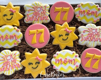 You are my Sunshine Sugar Cookies - 1 Dozen