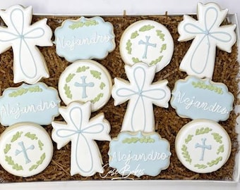 Baptism / First communion Sugar Cookies - 1 Dozen
