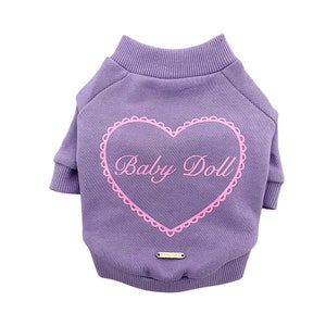 Ropa para perros pequeños / Sudadera para perros morada / Ropa para perros / Moda para perros / Suéter para perros rosa y morado / Top para mascotas /