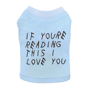 Dog T-Shirt | Summer Dog Clothes | Dog Apparel | Pet Top | Blue |