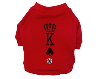 King Red Dog Sweatshirt Small Dog Clothing