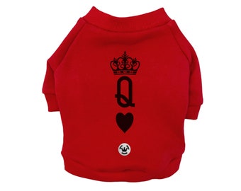 Red Queen Dog Sweatshirt Small Dog Clothing