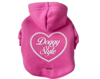 Pink Dog Hoodie | Valentine's Day | Dog Sweatshirt | V-Day Outfit |