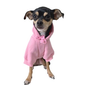 Sudadera con capucha para perros // Ropa para perros // Rosa // Sudadera para perros // Sudadera con capucha para perros // Perros pequeños // Ropa cálida para perros // Ropa de invierno para perros //