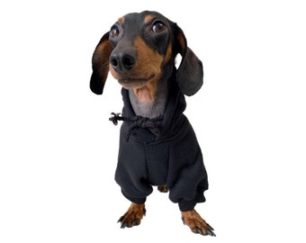 || à capuche pour chien ordinaire Vêtements pour chiens || || noir Sweat-shirt pour chien || Sweats à capuche pour chiens || || pour petits chiens Vêtements chauds pour chiens || Vêtements d’hiver pour chiens ||