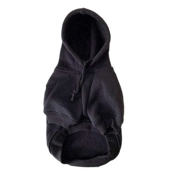 Plain Dog Hoodie Dog Clothes Black Dog Sweatshirt Dog Hoodies Small Dog Warm Dog Clothes Winter Dog Clothes Etsy UK