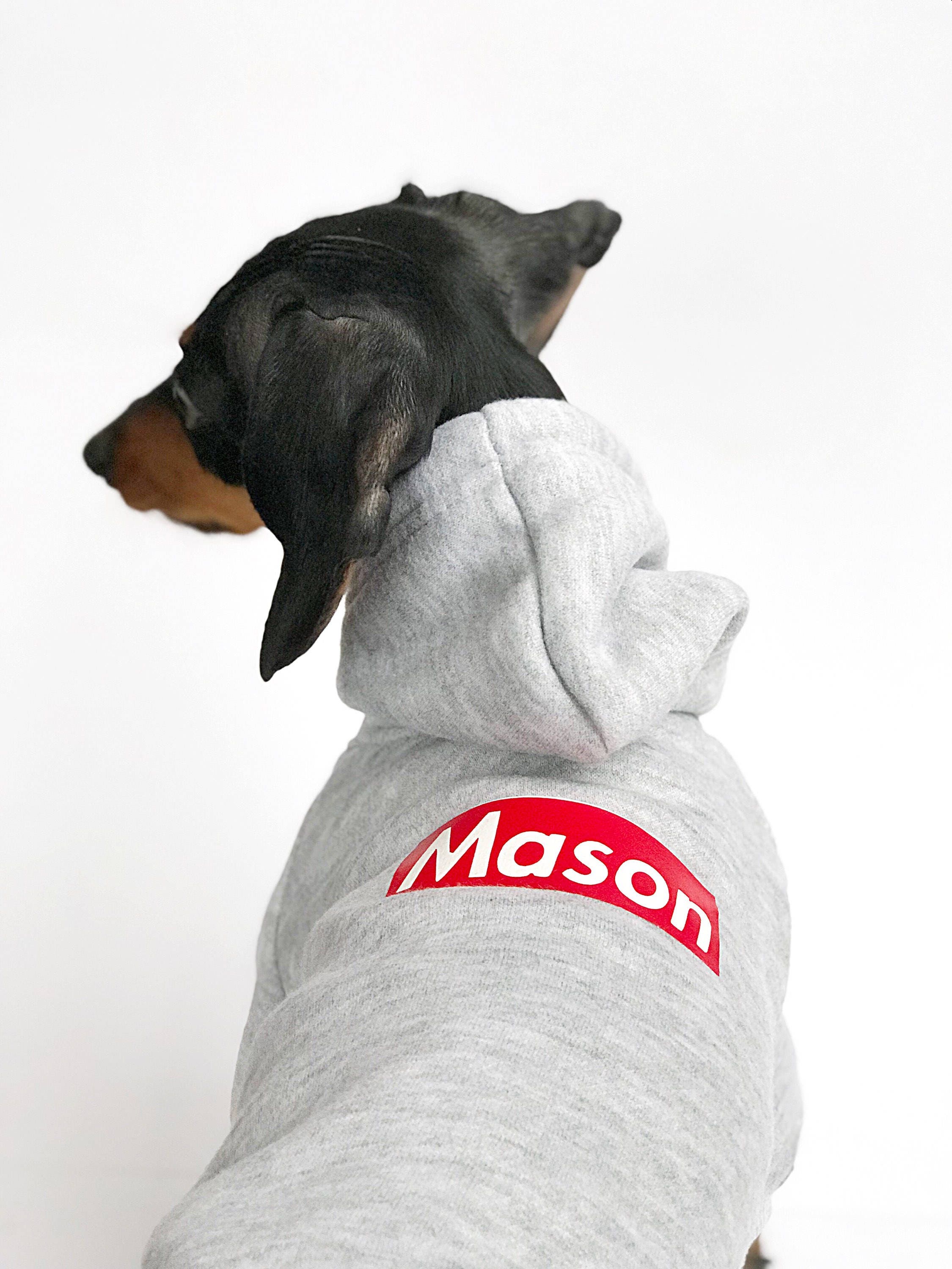 Custom Dog Hoodie Personalized Dog Hoodie Grey Dog Etsy