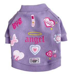 Purple Dog Top | Small Dog Top | Pet Fashion | Y2K | Retro Dog | Pet Clothing |