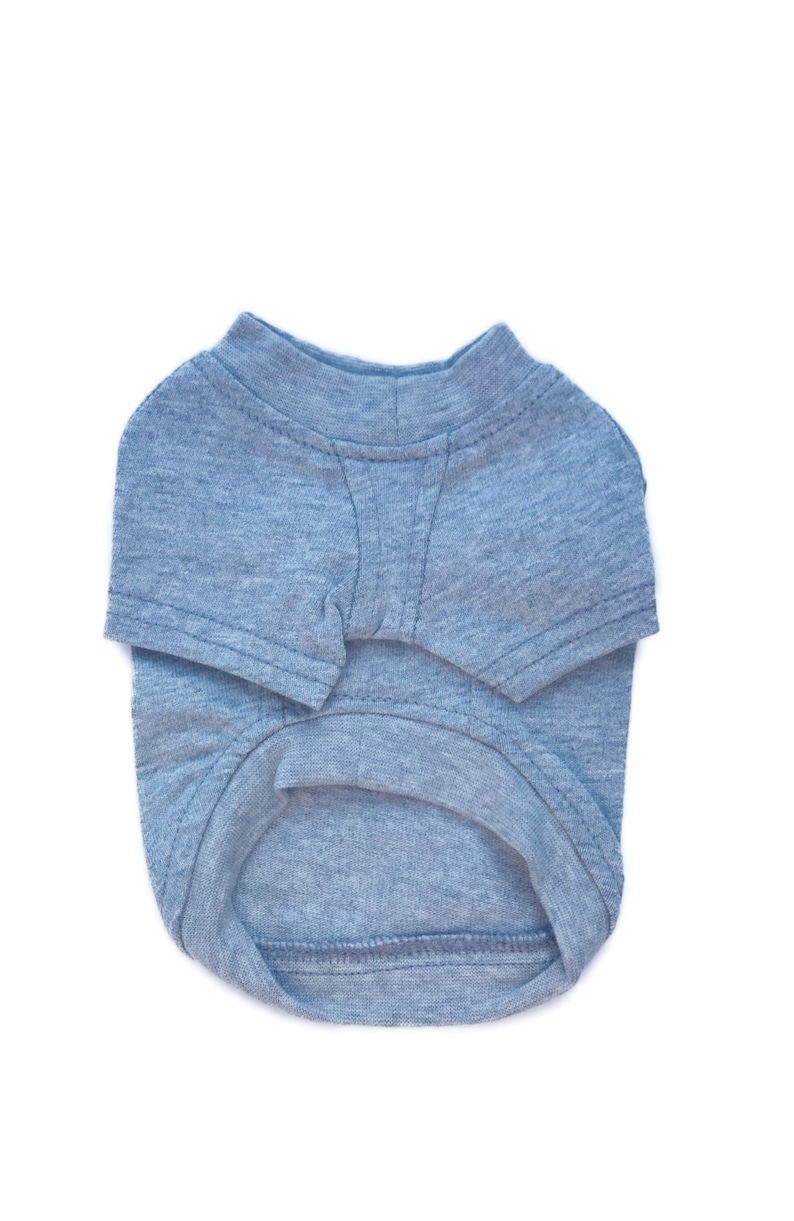 Personalized Dog Shirt || Dog T-Shirt || Custom Dog Clothes || Small Dog || Grey Dog Top || Pet Apparel image 4