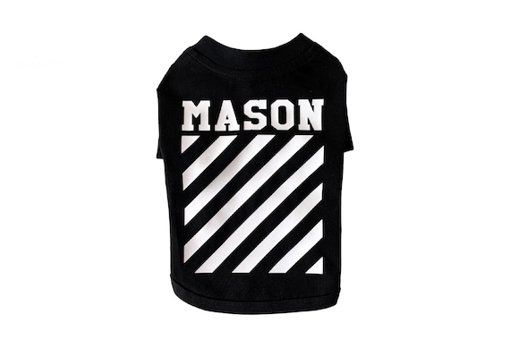 Personalized Dog T-Shirt | Custom | Black Dog Top | Pet Clothing | Cotton |