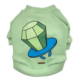 Maglione per cani dal design Candy/Felpa per cani/Vestiti per cani di piccola taglia/Abbigliamento per animali domestici/Verde/Vestito per animali domestici