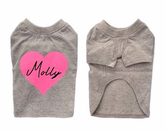 Personalized Dog Tshirt || Personalized Dog Clothes || Pink || Sparkly || Small Dog Clothes || Black Dog Shirt || Customized Dog Clothes