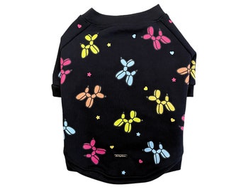 Black and Colourful Dog Birthday Balloon Design Sweatshirt