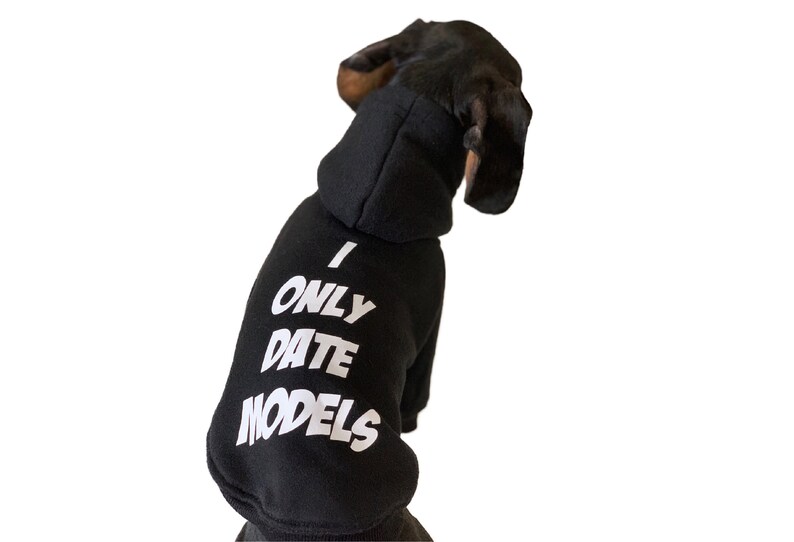 Black Dog Hoodie Dog Apparel Dog Sweater Dog Clothes Etsy