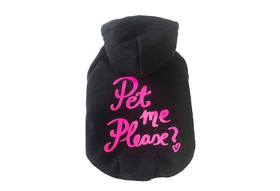 black dog hoodie