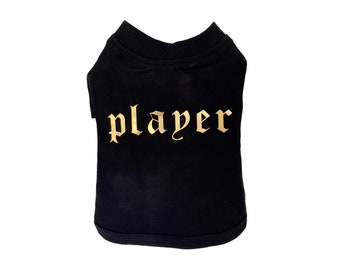 Hund-T-shirt || Hundtröja || Svart hund-T-shirt || Hundkläder || Trendiga hundkläder || Kläder för små hundar || Hundkläder | Sommarhundkläder