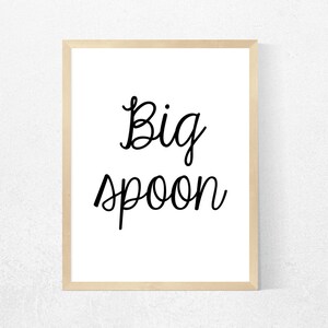 Big Spoon Little Spoon Spooning Couples Quotes Newly Etsy