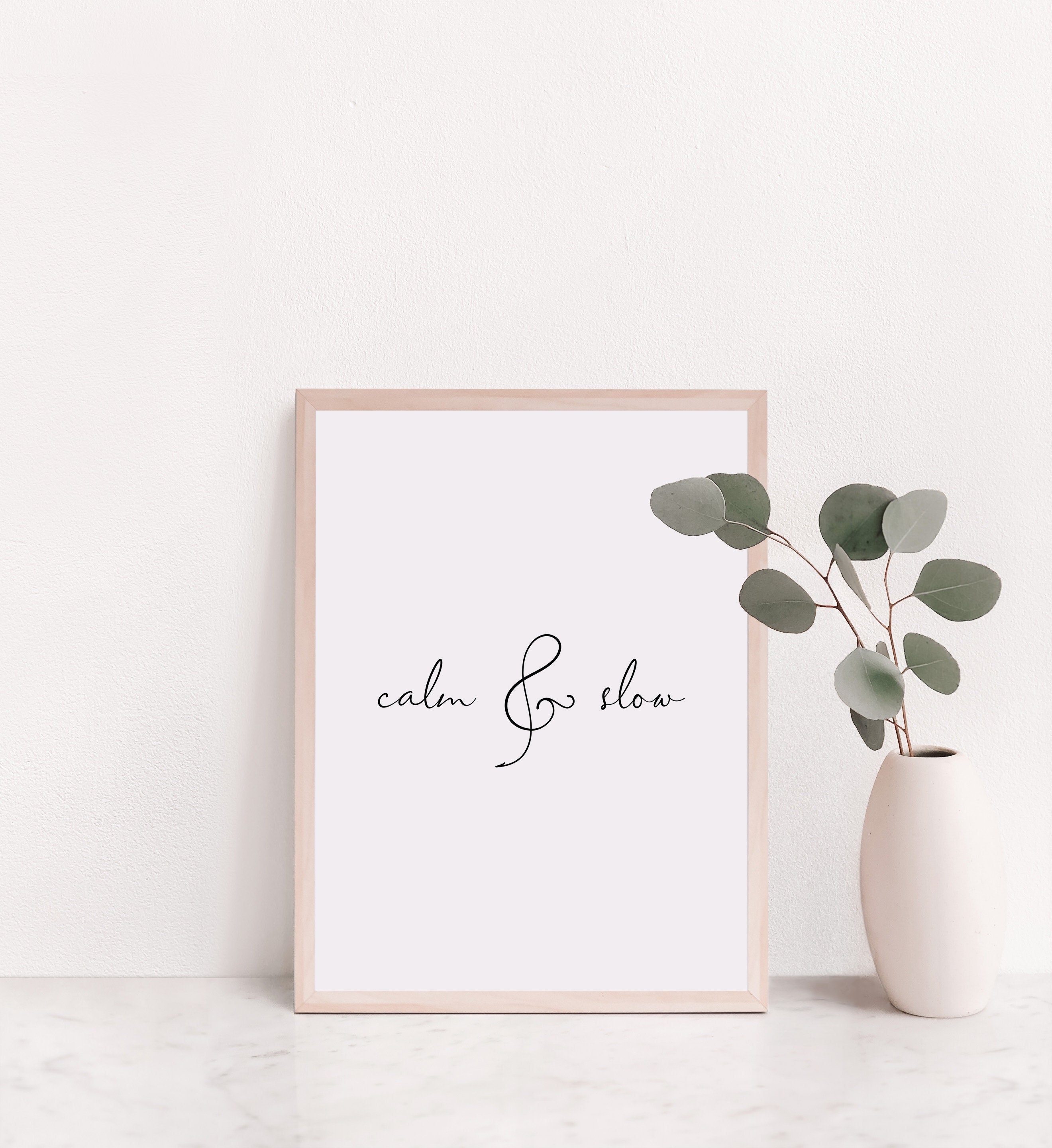 Calm Quotes Slow Quotes Calm Aesthetic Live Slowly Slow - Etsy