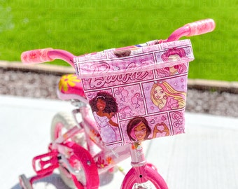 Scooter Bag - Handlebar Bag - Bike Basket - Bike Bag - Scooter Basket - Kids Gift - Quilted Doll Handlebar Bag