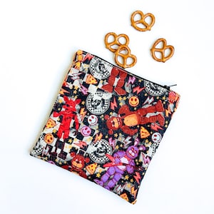 Snack Bag - Pizza Guys Snack Bag - Reusable Snack Bag - Video Game Zipper Pouch