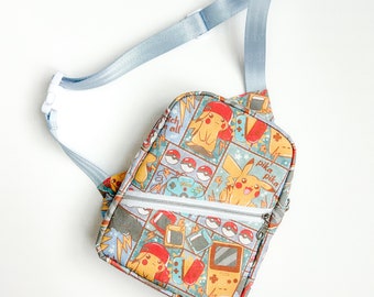 Kids Sling Pack - Child Sling Backpack - Kids Sling Bag - Pika Quilt Sling Bag