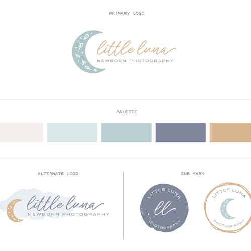 Logo De Bebe Logo Nouveau Ne Logo De Lune Logo De Etsy