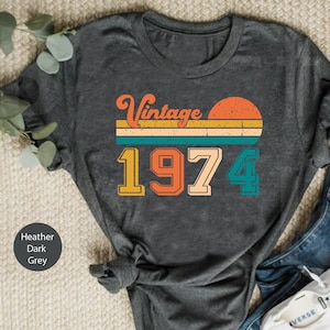 50th Birthday Shirt, Vintage 1974 Shirt, 50th Birthday Gift For Women, 50th Birthday Gift For Men, 50th Birthday Woman, Ocean2040