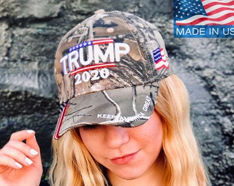 2019 Donald Trump 2020 Cap USA Flag Camouflage Baseball Hat Cap Make Hot Gr A4Y6