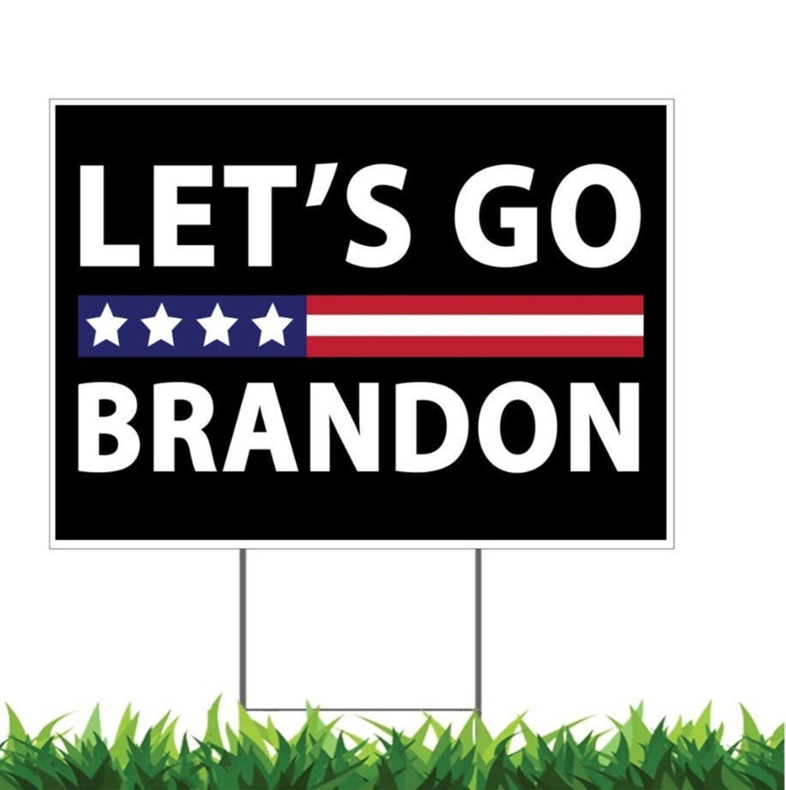 Let's Go Brandon Yard Sign Printed 2sided 18x12 Water Etsy