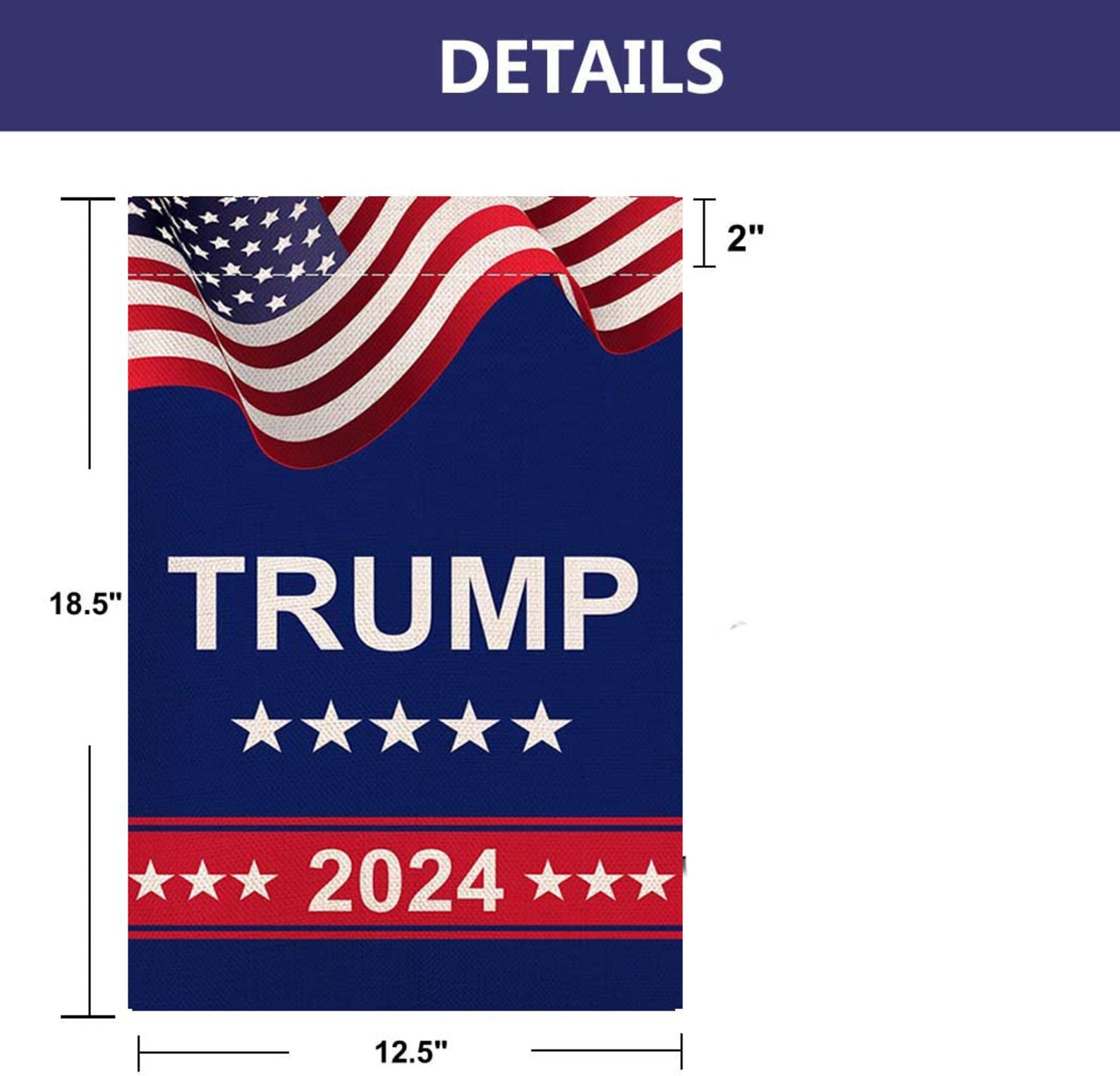 Donald Trump 2024 Garden Flags TAKE American Back Double | Etsy