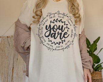 Comfort Colors® Religious Shirt, You Are Inspiration Shirt, Christian Comfort Colors Shirt, Bible Verse Shirt, Faith Shirt, Aa282