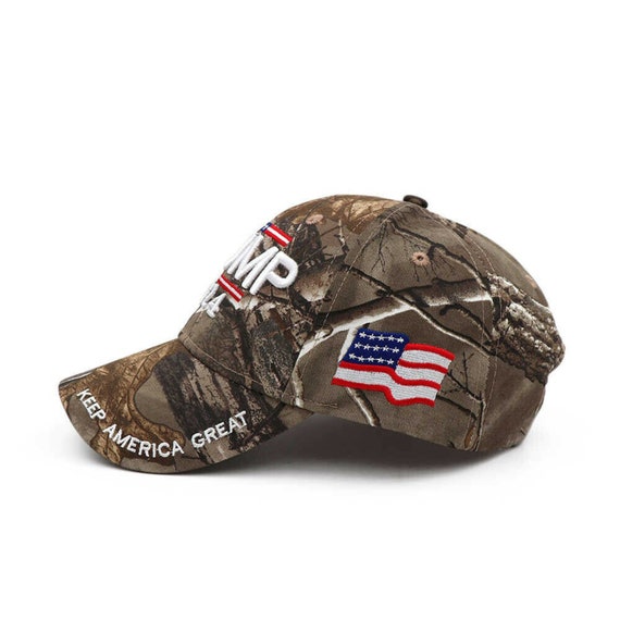 Donald Trump 2020 Hat USA Flag Camouflage Baseball Cap MAGA Hat 3D Embroidery 
