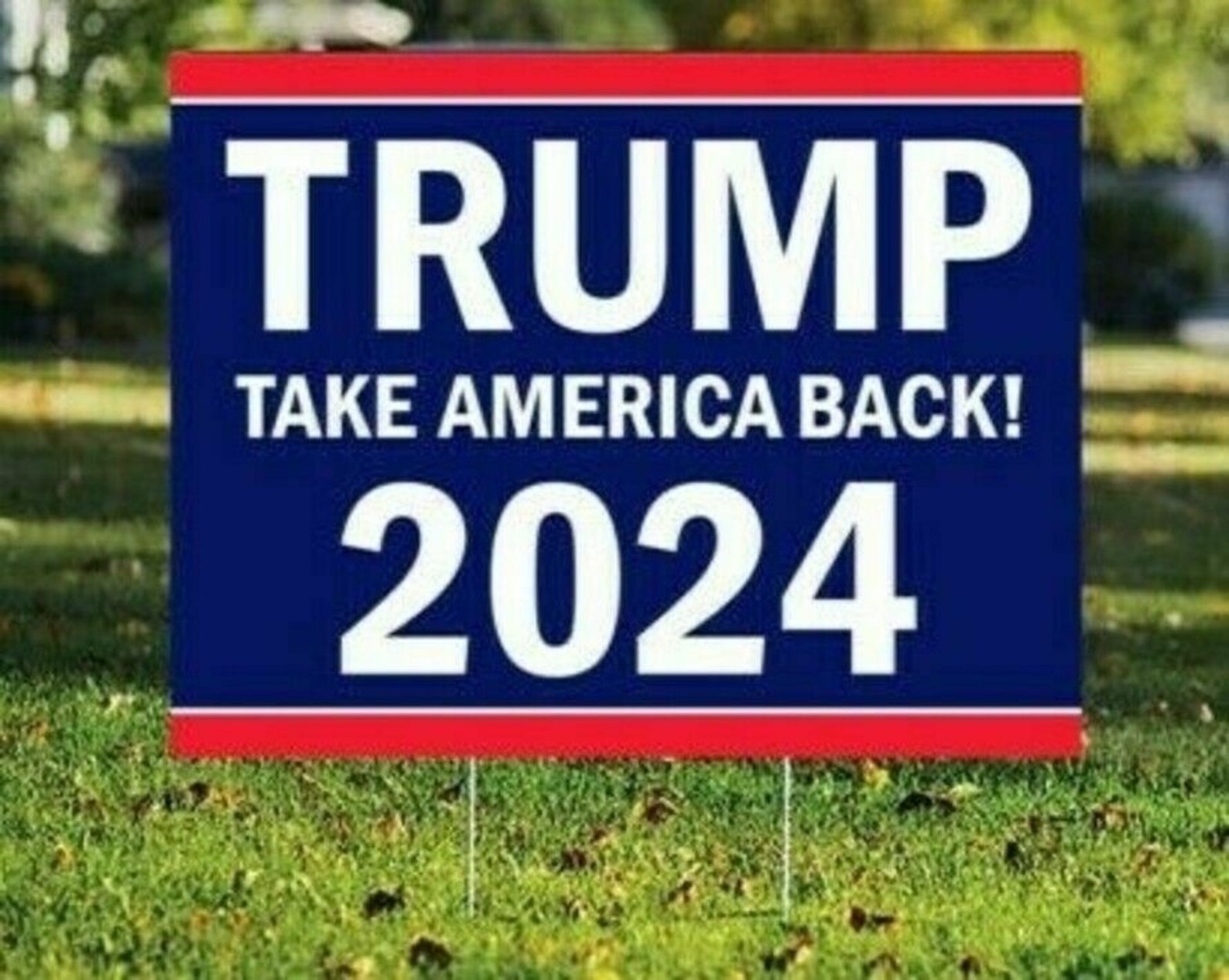 Trump 2024 Take America Back Yard Signwith Metal Stake | Etsy