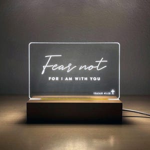 Bible Verse LED Light • Custom LED Night Light • Favorite Bible Verse • LED Frame • New Home Gift • Christmas Gift Christian •,