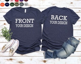 Front And Back Custom Shirt, Custom Shirt, Custom Shirt, Inspired Text, Custom Text Shirt, Front and Back Personalized Shirt,Ocean2025