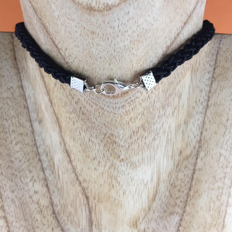 Choker Necklace Vintage Beistle Halloween Decoration Inspired 90s Style Black Cord Retro Witch Broom Stick Black Cat Moon Face Graphic Goth