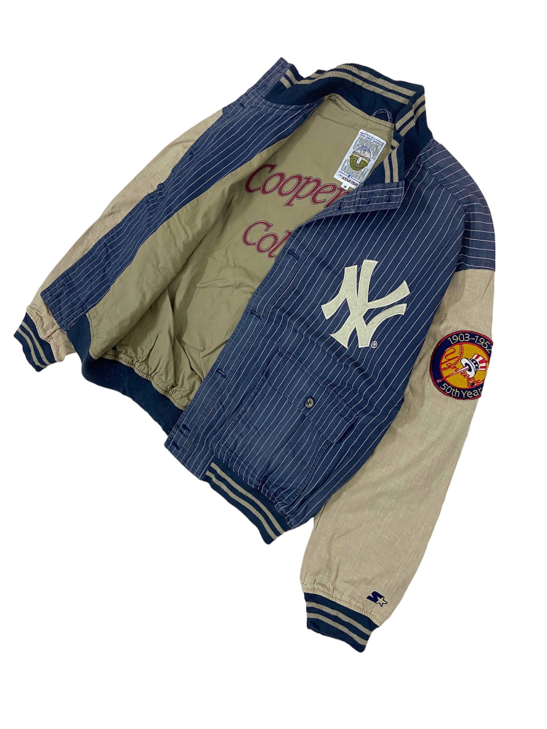 Mitchell & Ness, Jackets & Coats, New York Yankees Blue Baseball Jacket  Cooperstown Collection Mitchell Ness M