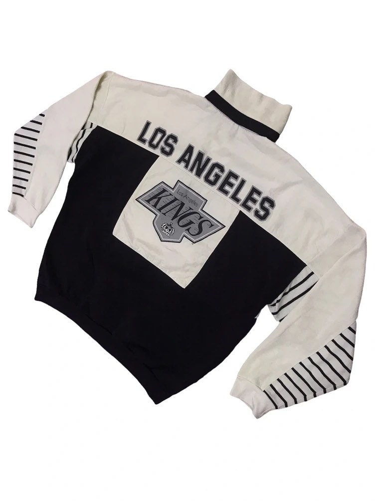  Men's Los Angeles Kings Vintage Rockaway Lacer Pullover Hoodie  - Size Medium : Sports & Outdoors