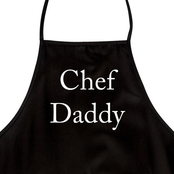 Funny Apron For Dad "Chef Daddy" Novelty Aprons For Men