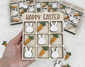 Easter Tic Tac Toe, Classroom Easter Activities, Kid's Class Easter Game, Easter Basket Gift, Tic Tac Toe Game, Kid's Easter Gift