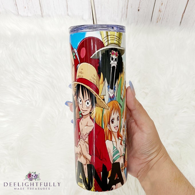 One Piece Anime Gift Personalized Tumbler with Straw for Etsy